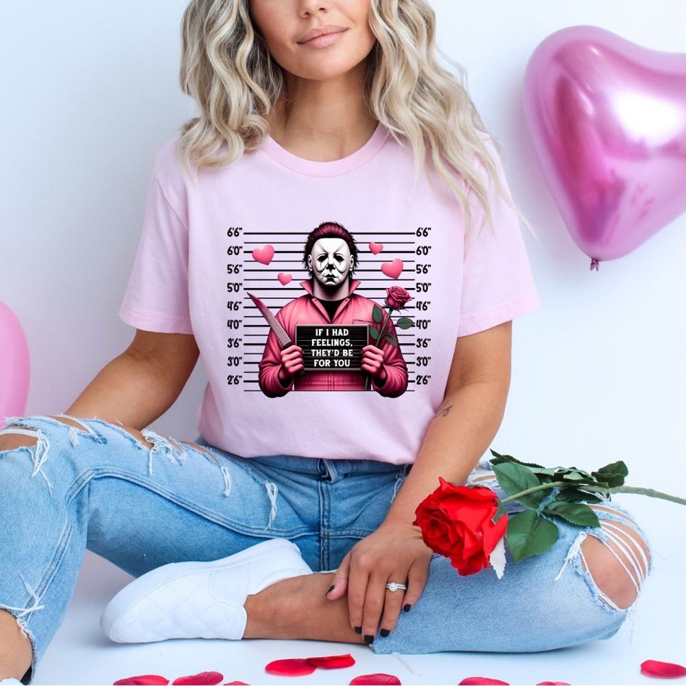 Michael Myers Mug Shot Graphic Tee – 100% Cotton, Unisex Sizing S-M-L-XL